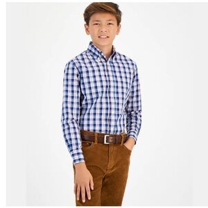 NWT B‎ for Brooks Brothers Boys Plaid Button Down Shirt Special Occasion